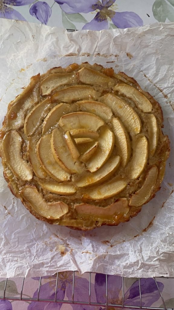 tarta de manzana vegana