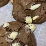 🍪 Cookies veganas de chocolate blanco estilo brownie