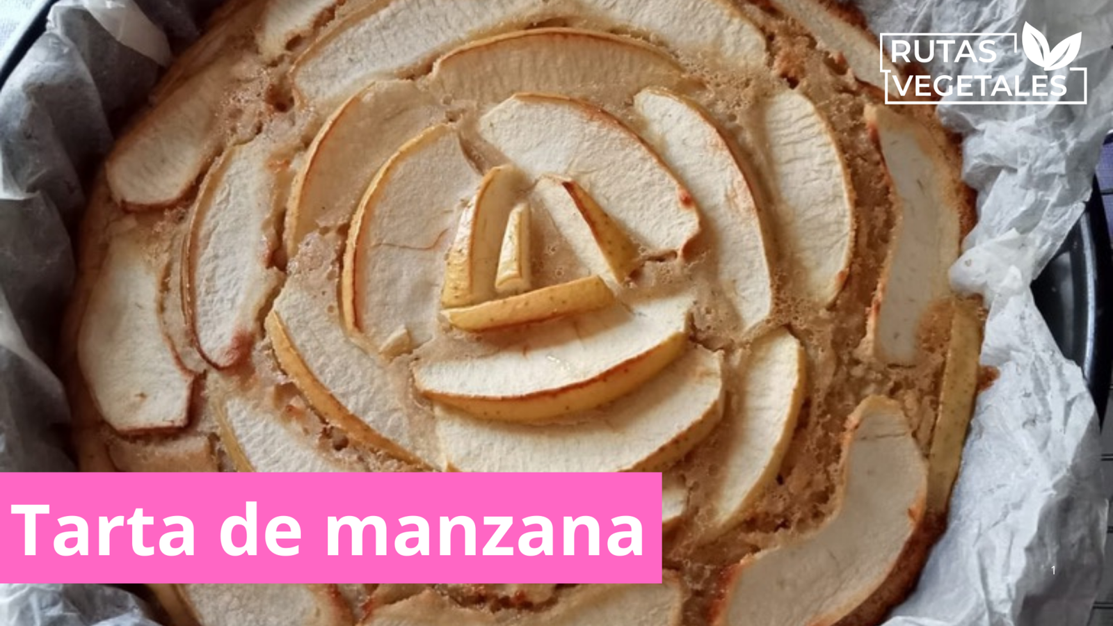 Bizcocho de manzana vegetariano dairy free